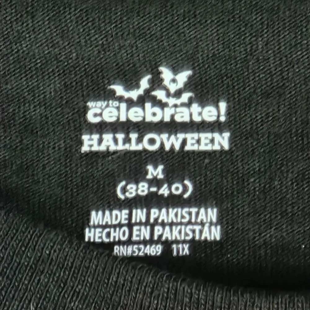 Celebrate Halloween Evil Clown Black T-Shirt, Men's Medium - Picture 4 of 7